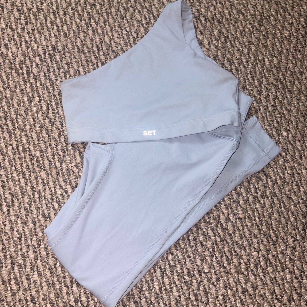 SET Active Light Blue High-Waist Leggings